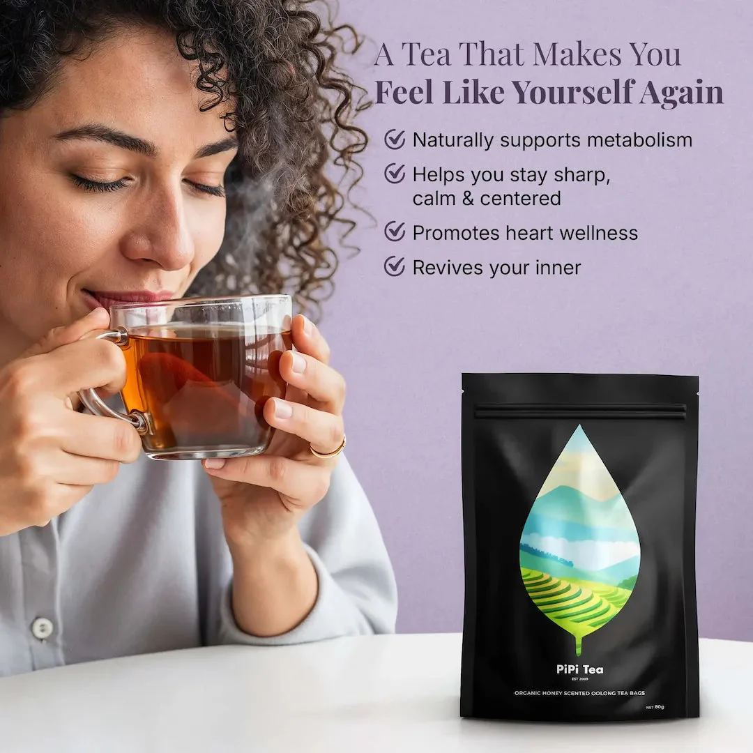 Organic Honey Scented Oolong Tea Bags - Image 6